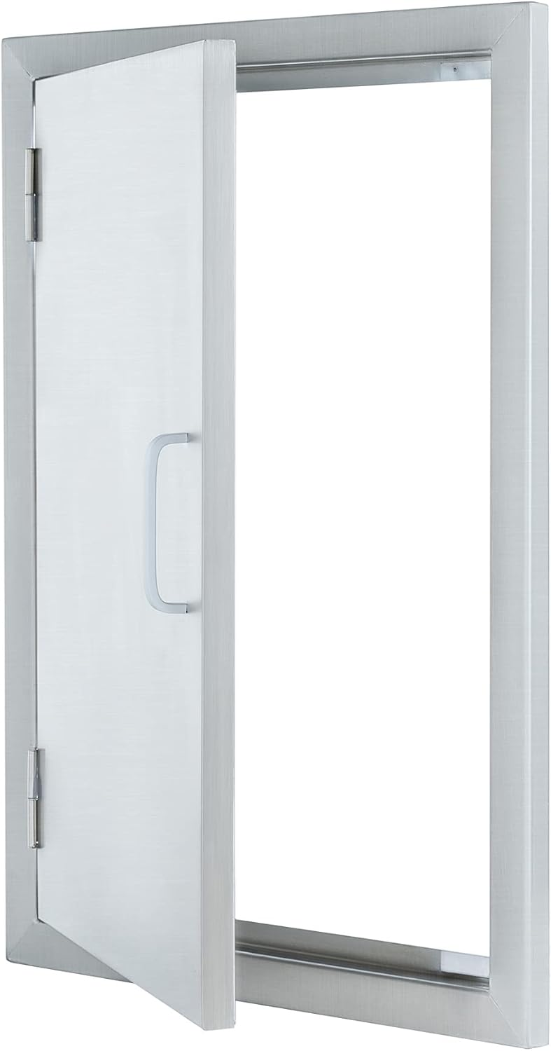 Outdoor Kitchen Doors, 304 Stainless Steel Built in Single Access Doors (17 x 24) V294028