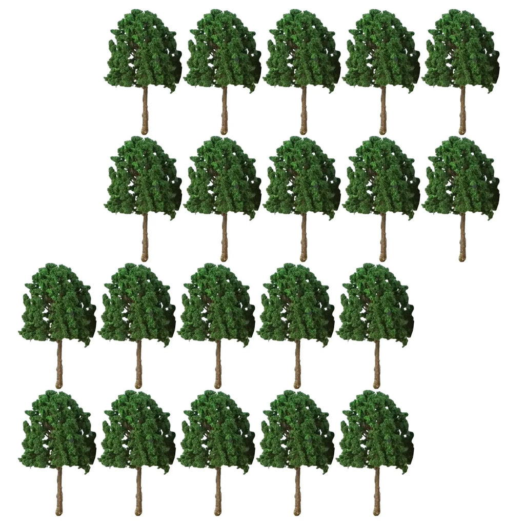 20 Pieces 2.95 inch Dark Green Miniature Trees for Diorama U515248