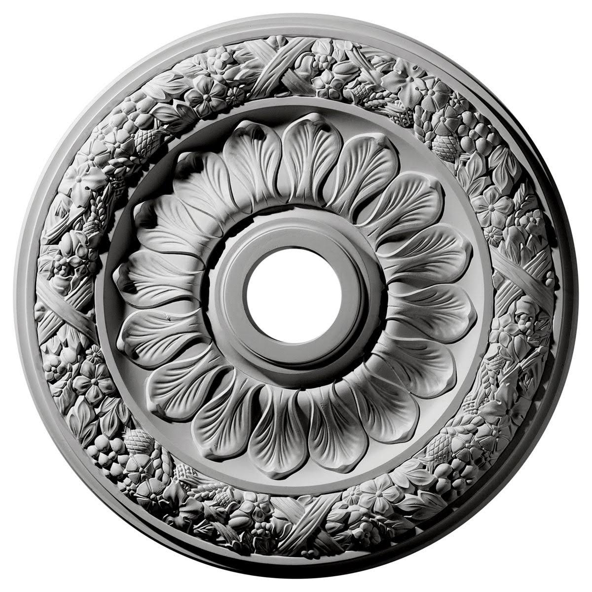 24x22OD x 4x22ID x 1 1/2x22P Hand-Painted Ceiling Medallion E6889