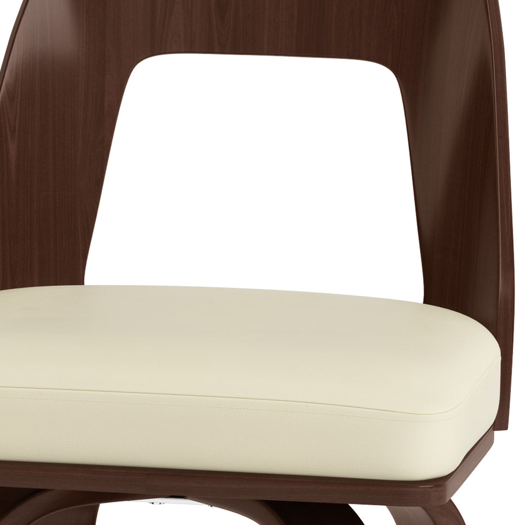 Counter Height Stool in Cream Leather A1762