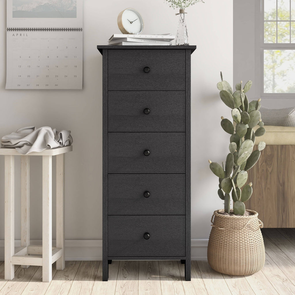 White 5-Drawer Chest J177