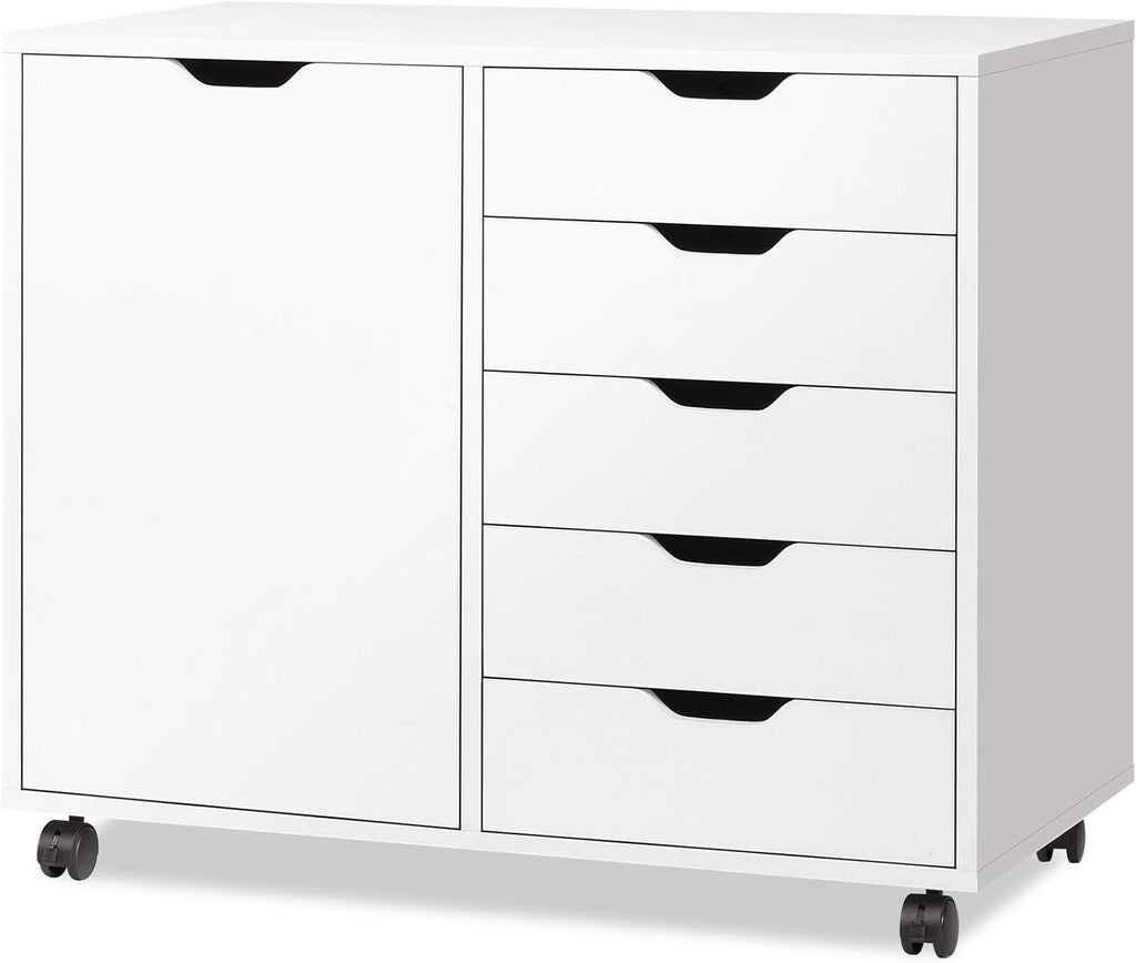 Black 5-Drawer Wood Dresser Z554223
