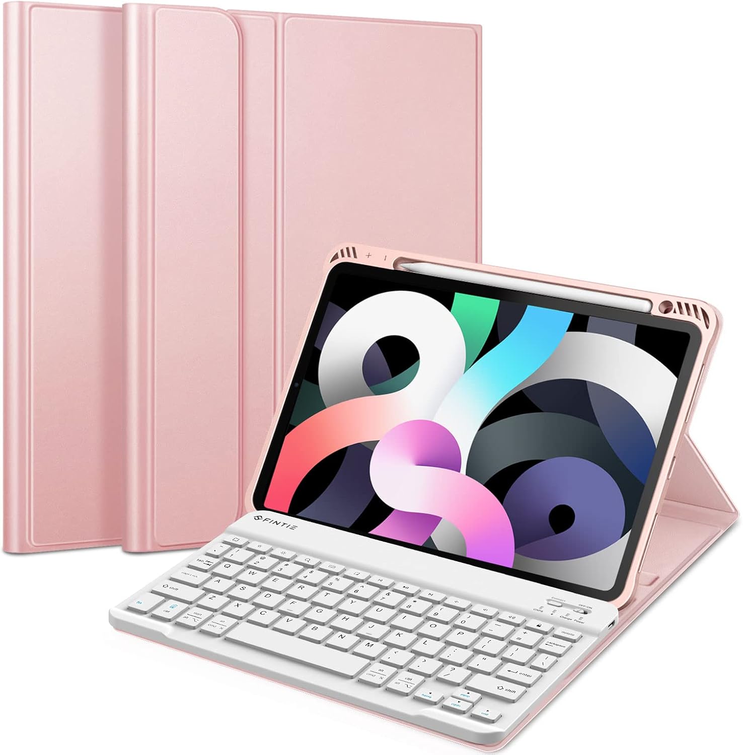 Green Keyboard Case for iPad Air 4th Generation 10.9 Inch 2020 with Detachable Bluetooth Keyboard N16103