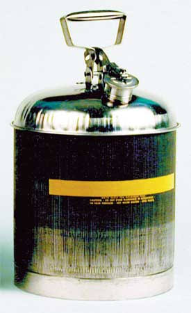 Stainless Steel Safety Can, 2 1/2 Gallon L971