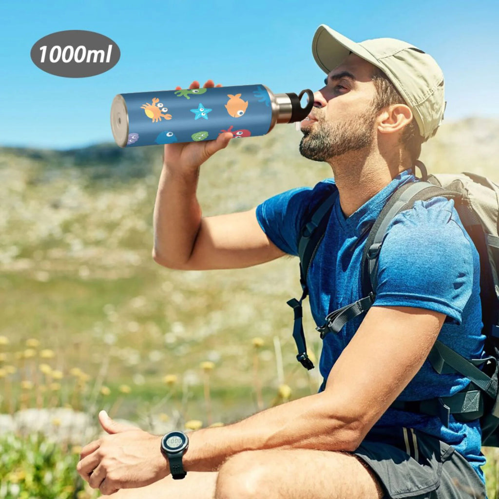Stainless Steel Insulated Water Bottle with Straw Lid H389595