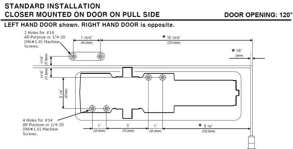 Cast Iron Door Closer V60211