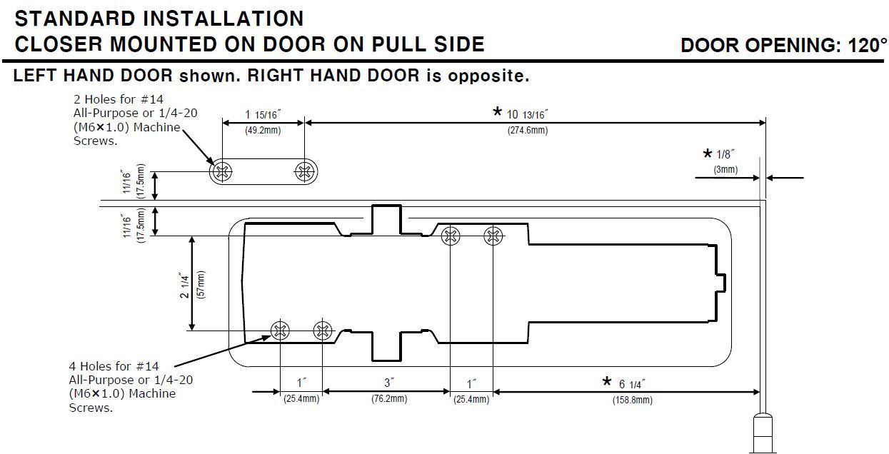 Cast Iron Door Closer V60211