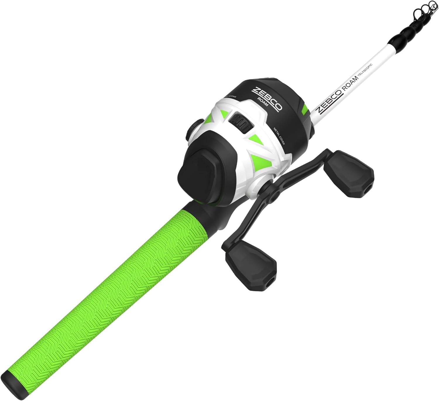 6-Foot Fiberglass Telescopic Fishing Rod and Reel Combo, Pack of 2 V621833