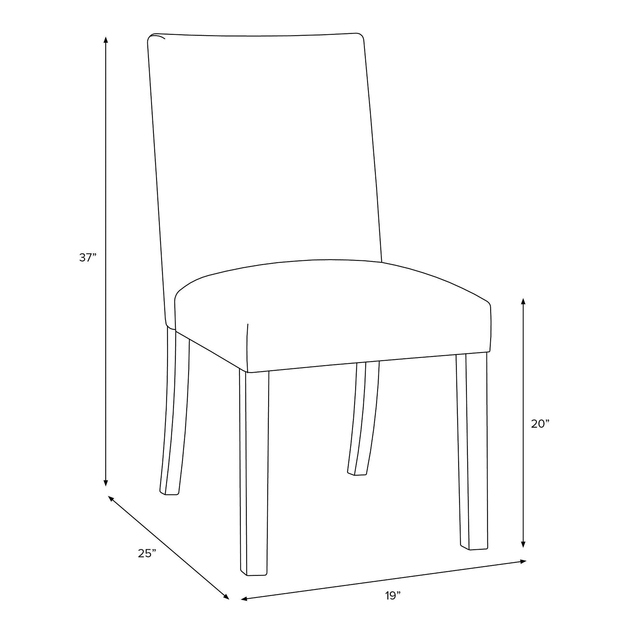 Block Print Peak Mustard Dining Chair E364358