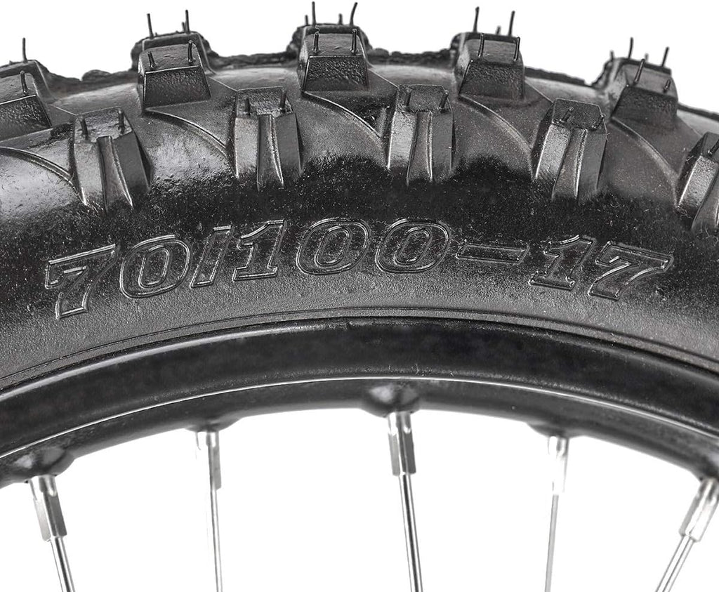 70/100-17 Front Wheel Tire Rim with Brake Disc Rotor and Hydraulic Disc Brake Caliper Set B248