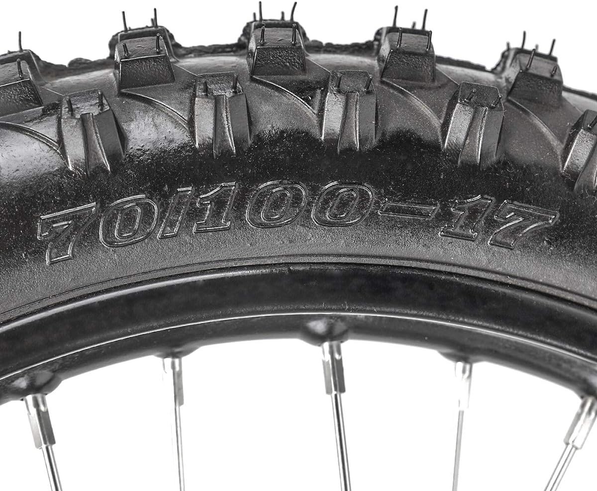 70/100-17 Front Wheel Tire Rim with Brake Disc Rotor and Hydraulic Disc Brake Caliper Set B248