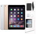 Apple iPad Air 2 64GB Silver WiFi + 4G Unlocked Bundle with Case, Charger, Tempered Glass & Stylus Pen W67179