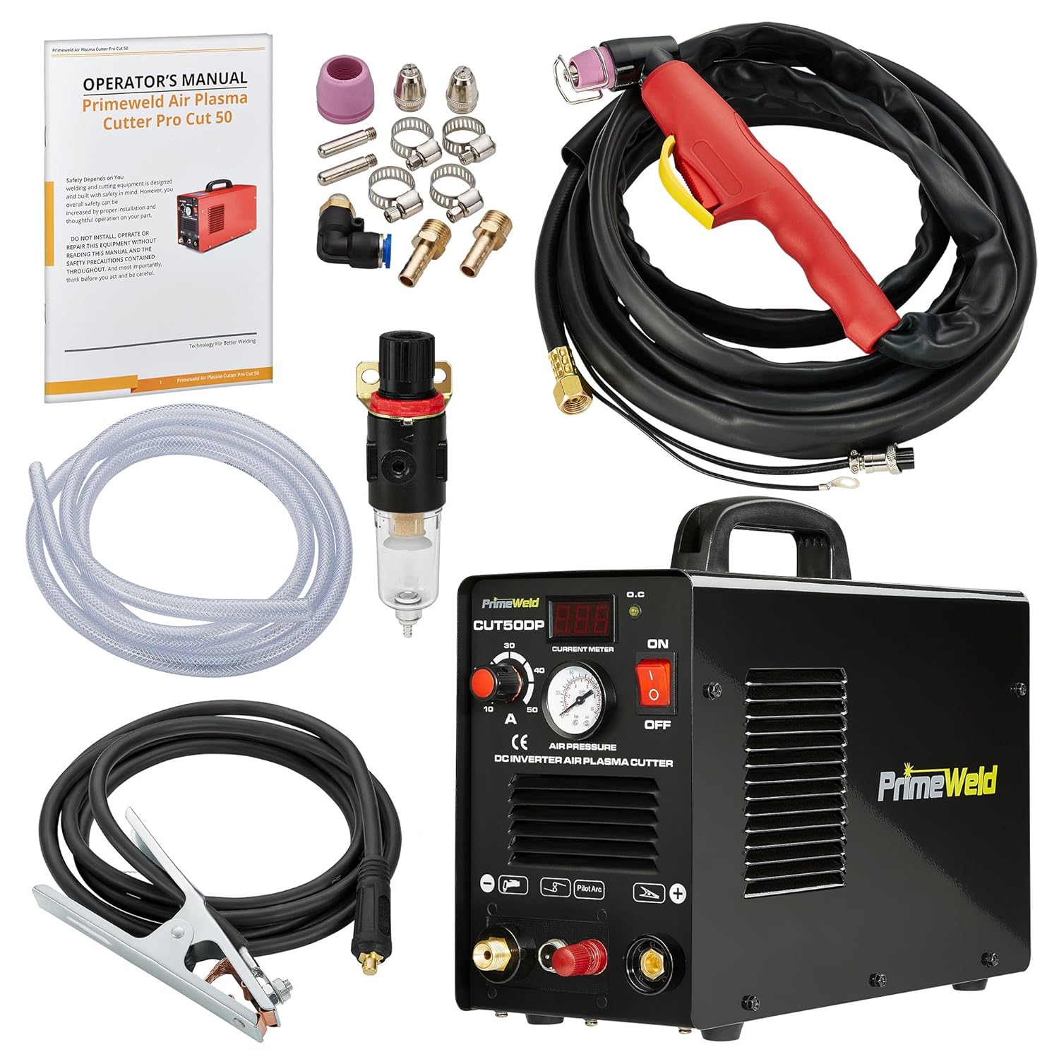 Plasma Cutter with Non-Touch Pilot Arc, Dual-Voltage, 1/2" Clean Cut E969428