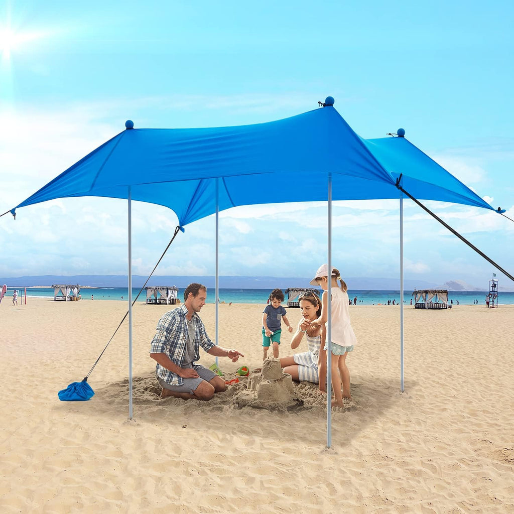 6 x 6 FT UPF50+ Pop Up Beach Tent with Carry Bag D13300