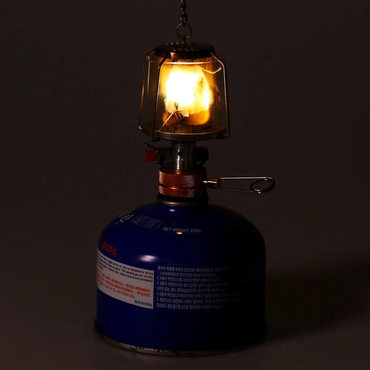 Outdoor Portable Camping Gas Lantern with 3 Mantles and Adapter N6180