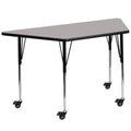 Grey Trapezoid Activity Table D56664