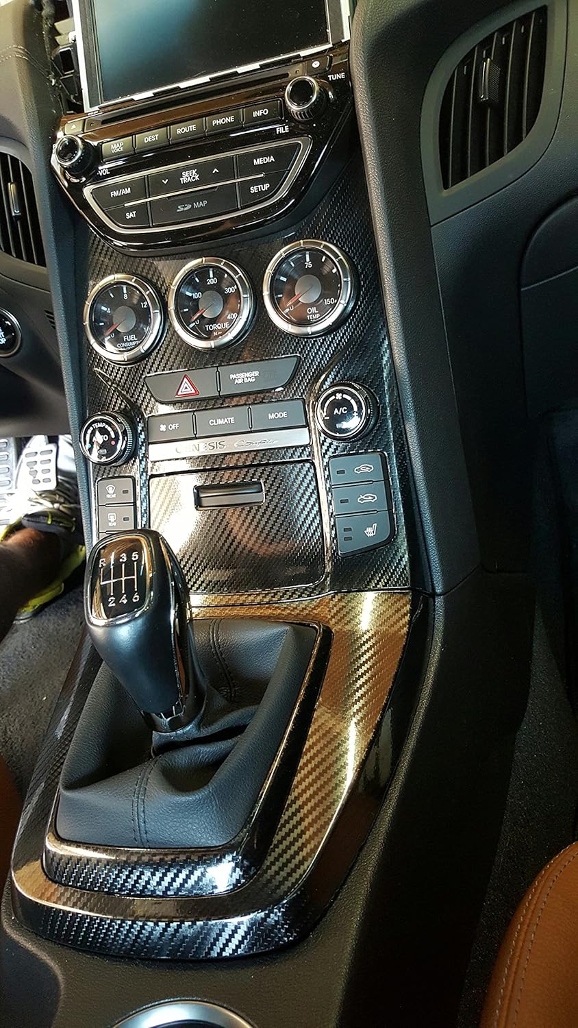 High Gloss Black Carbon Vinyl Wrap Film (5ft x 5ft) D7059