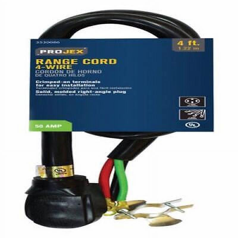 6/2, 8/2 SRDT 250 V 4 ft. L Range Cord P451980