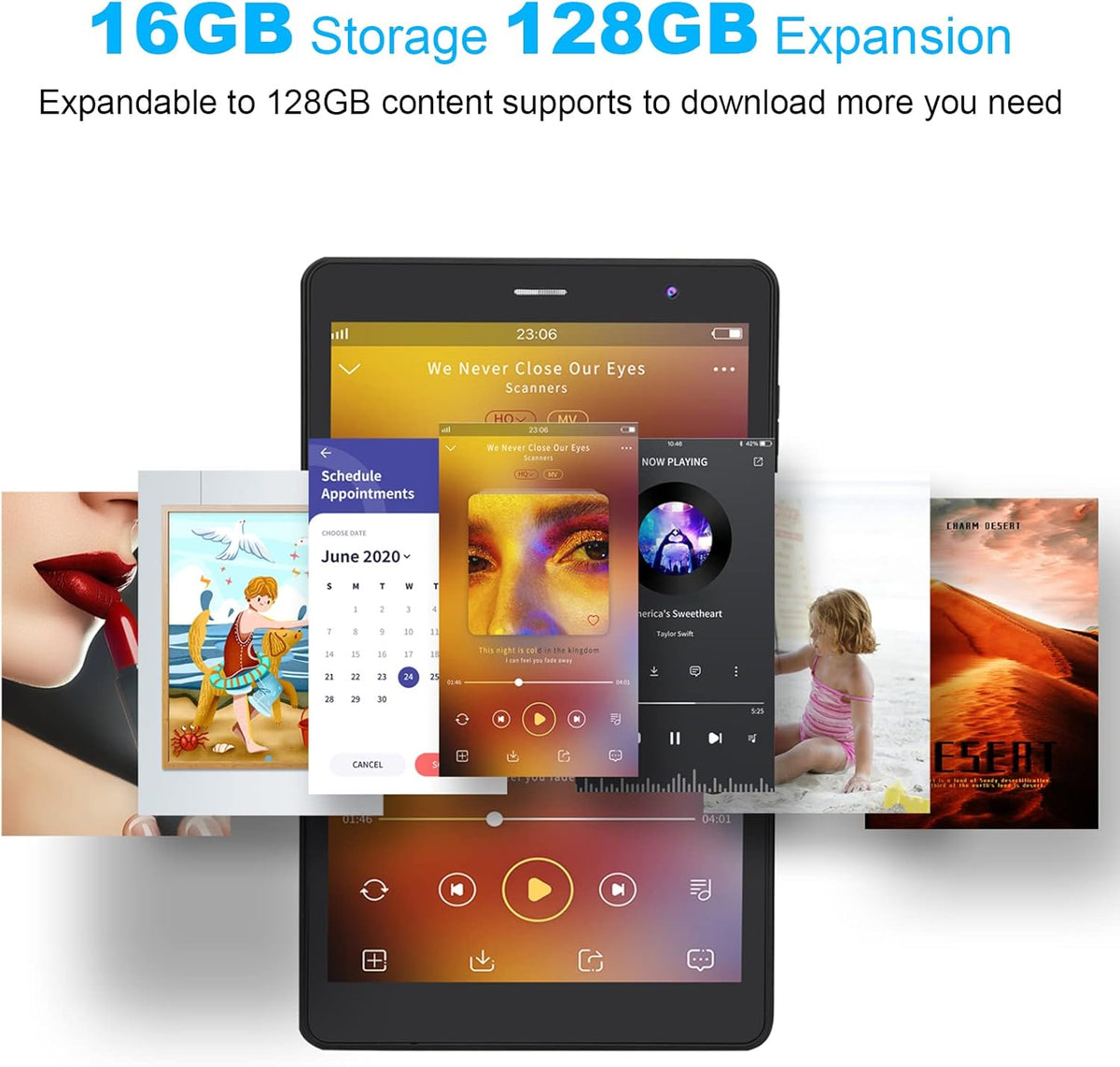 8 inch Android 11 Tablet, 16GB Storage, Pack of 2 E133554