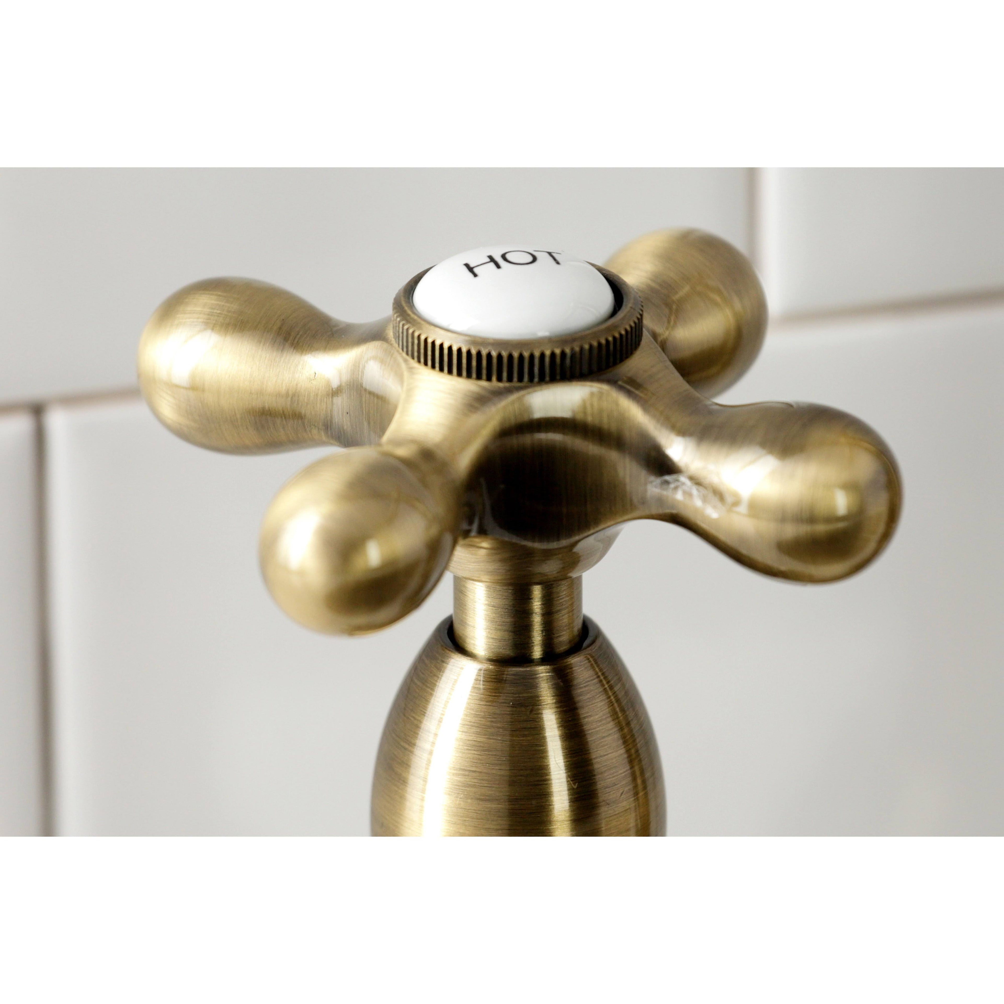 Polished Chrome Kitchen Bridge Faucet with Brass Sprayer C49251