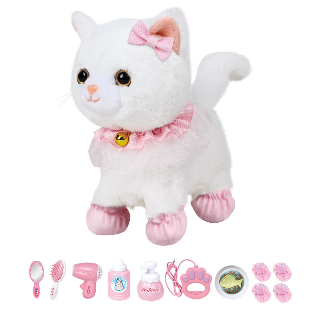 Interactive Plush Pet Cat with Remote Control Leash X72550