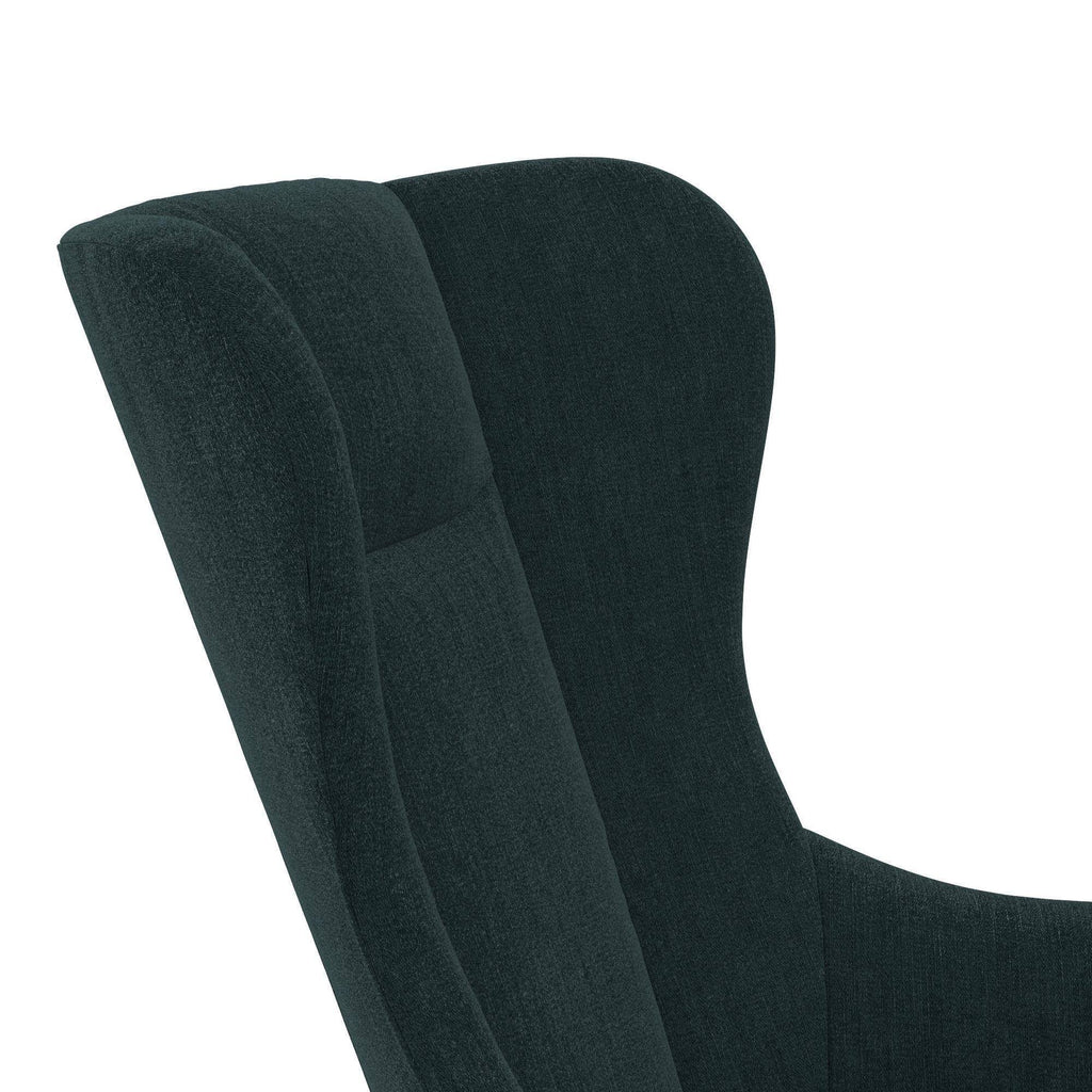 Blue Wingback Rocker C59848