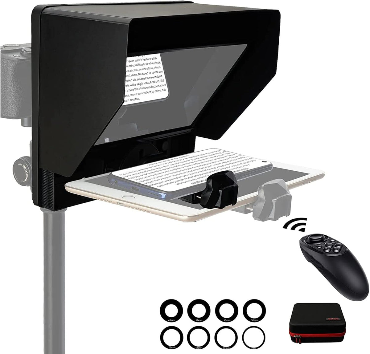 10 Folding Teleprompter for DSLR Smartphone and Tablet E27394