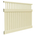 Sand Vinyl Closed Picket Top Fence Panel O806