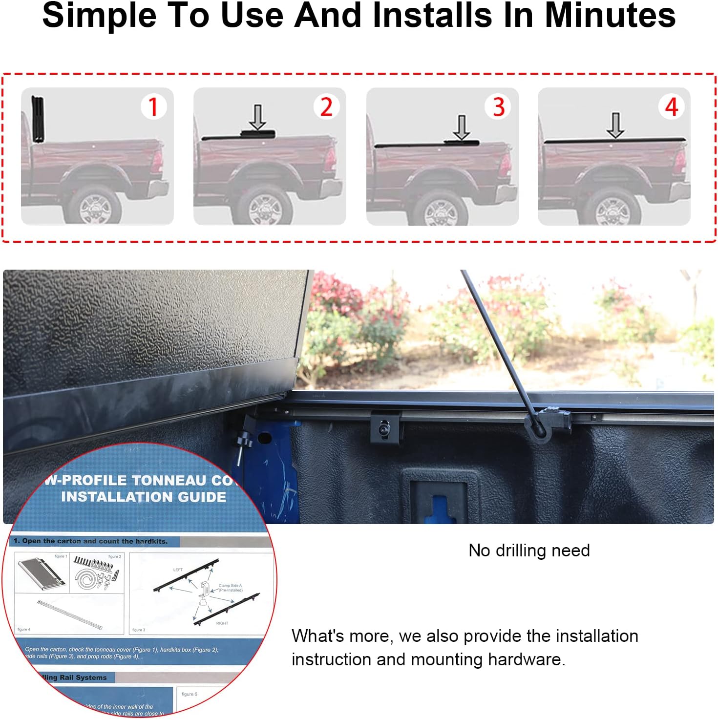 Hard Folding Truck Bed Tonneau Cover B504469