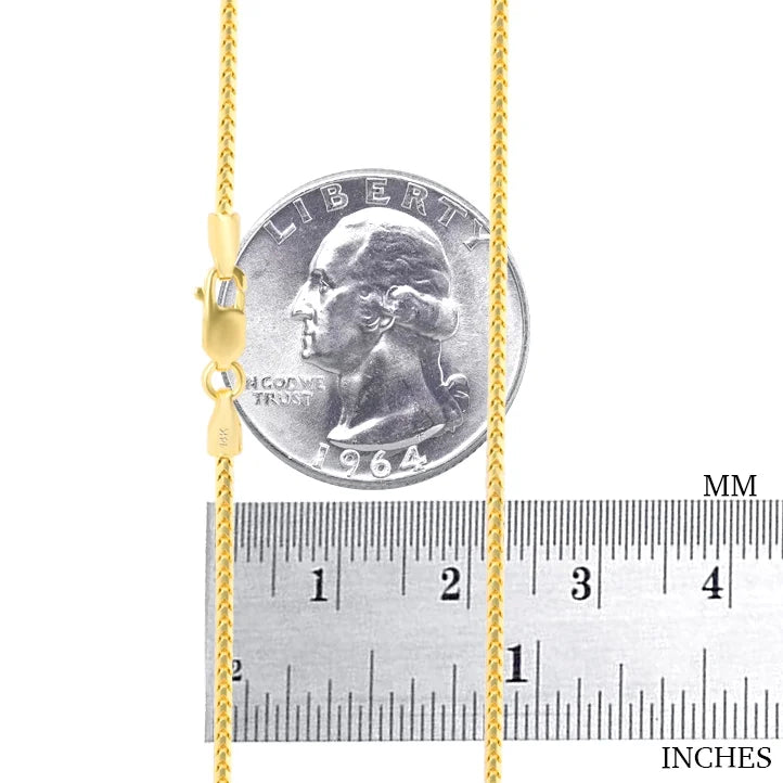 14k Yellow Gold Solid Franco Chain Necklace 16" - 30" S483591