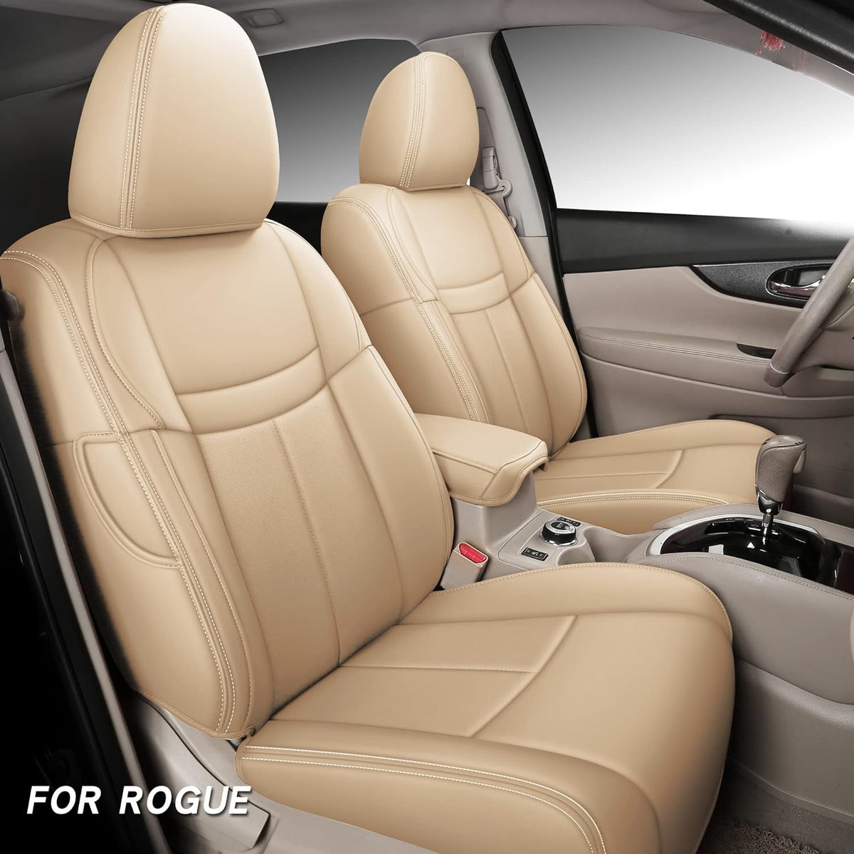 Faux Leather Custom Car Seat Covers Full Set J638522