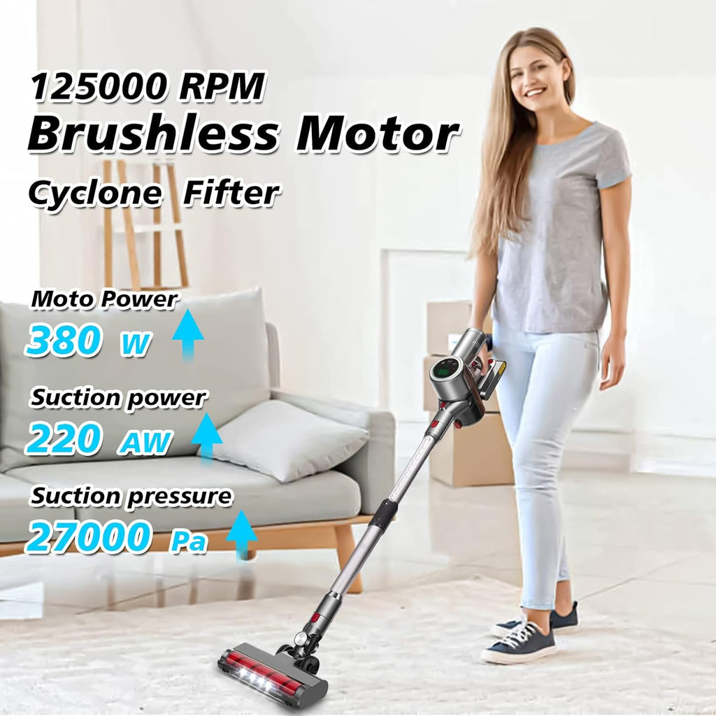 Cordless Stick Vacuum Cleaner with LED Display M25281