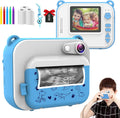 Blue Kids Instant Print Camera with 3 Rolls Print Paper Z9676