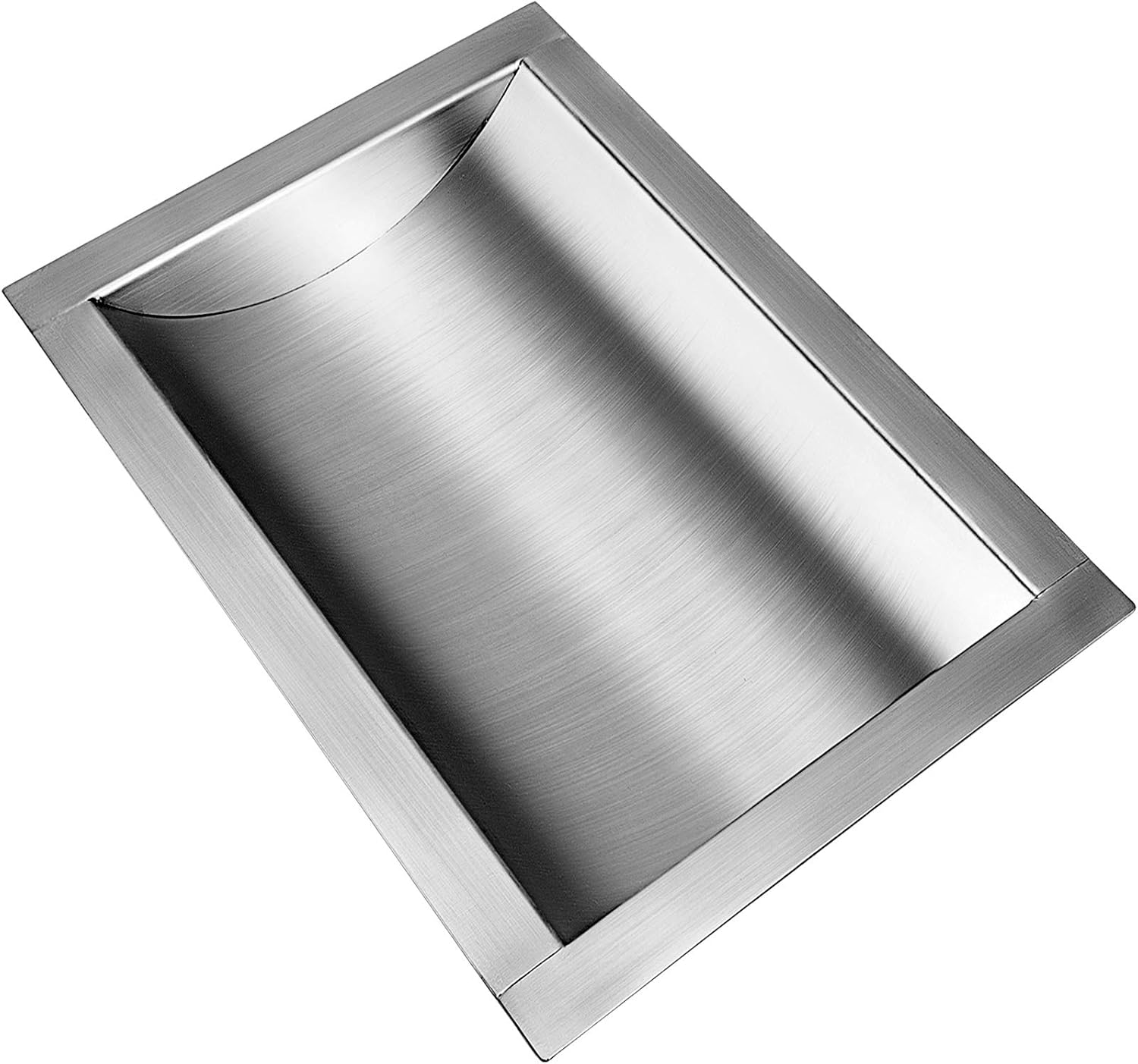 304 Stainless Steel Drop-in Deal Tray 12 Deep x 10 Wide x 1.6 High Brushed Finish P936