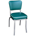 Green Diner Chair with Chrome Box Seat P585658