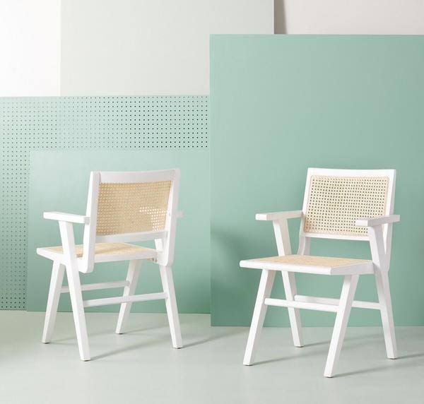 Natural Cane Arm Chair (Set of 2) X353459