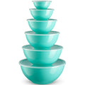 12 Piece Plastic Mixing Bowls with Airtight Lids Set G138304