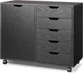 Black 5-Drawer Wood Dresser Z554223
