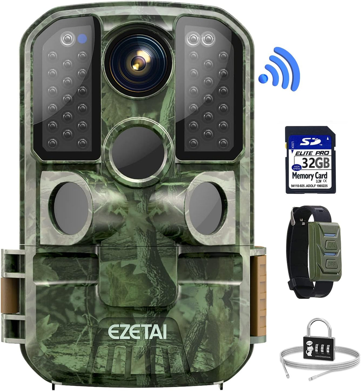 1296P 24MP Night Vision Trail Camera with 32GB SD Card J6111