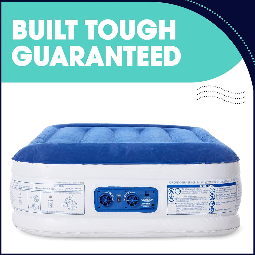 Queen Inflatable Air Mattress with Built-in Dual Pump L749174