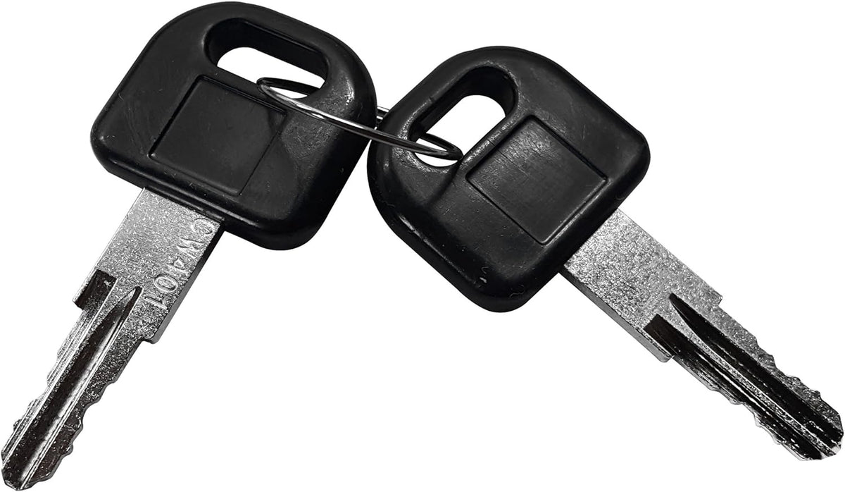 White RV Entry Door Handle with Deadbolt Pack of 2 Y64753