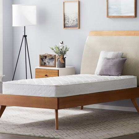 6 inch Innerspring Coil Mattress, Twin, White C264379