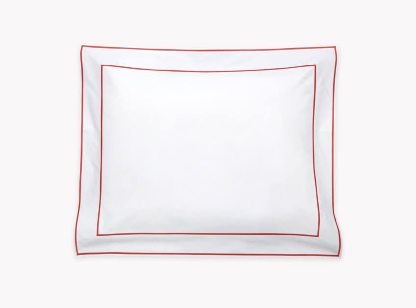 Standard Cotton Percale Sham in Chinese Red Y15495