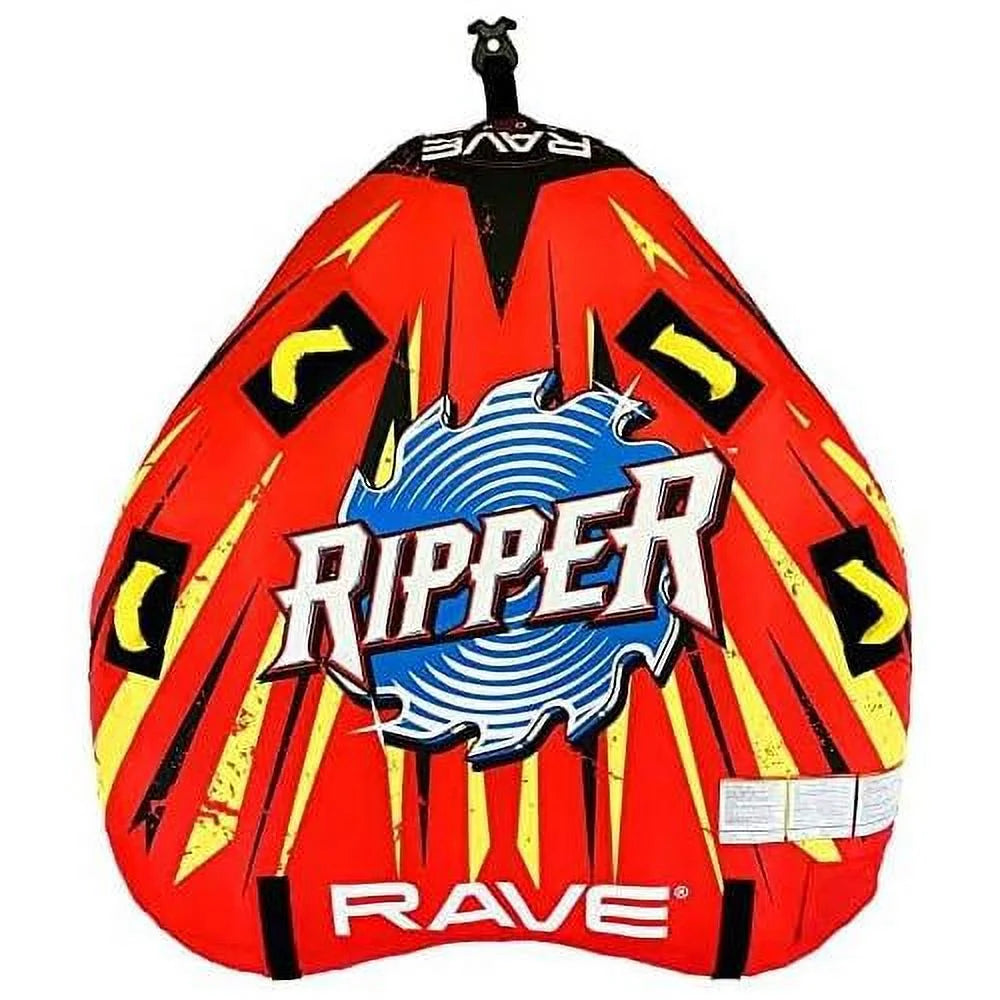 Red Nylon Inflatable Towable Float with Foam Handles C352742