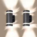 LED 4 Pack Semi Cylinder Up and Down Outdoor Wall Light, Aluminum Waterproof, 3000k 5W U807