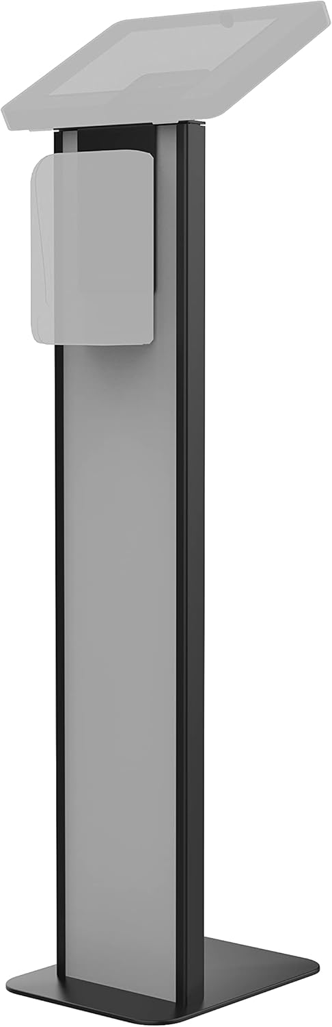 Black Floor Stand with Graphic Slots and VESA Plate L4418