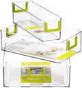 Clear Refrigerator Organizer Bins, 3 Pantry Bins A584