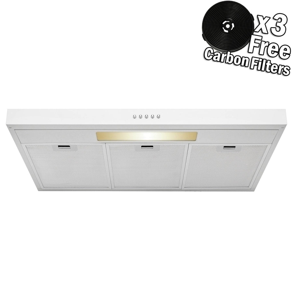 36x22 Under Cabinet White Stainless Steel Kitchen Range Hood B765623