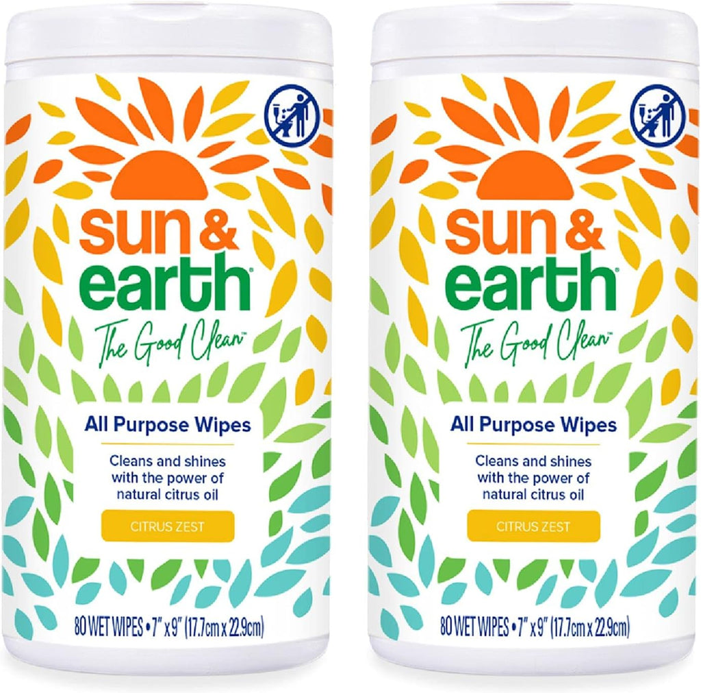All Purpose Cleaner Wipes, 480 total wipes, Pack of 6, Citrus Scent Y827