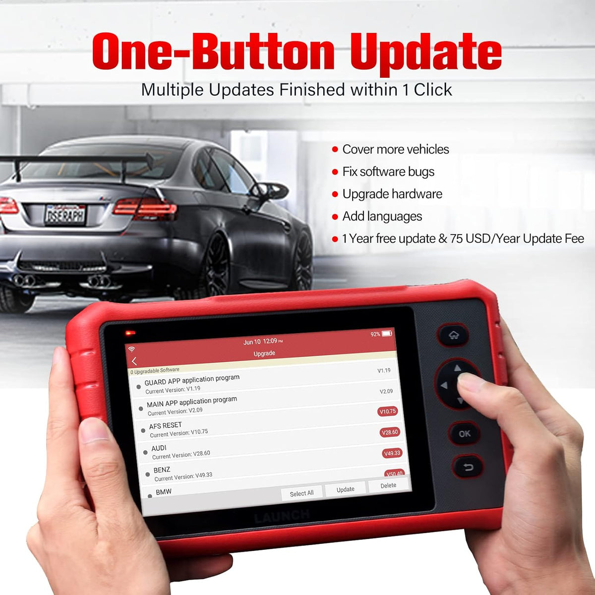 OBD2 Scanner Full System Scan Tool with Touch Screen A549952